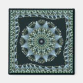 Fractal briljante ster decoratie magneet (Voorkant)