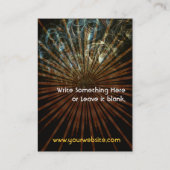 Fractal Bubbles Kaart Visitekaartje (Achterkant)