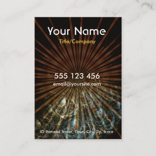 Fractal Bubbles Kaart Visitekaartje (Voorkant)