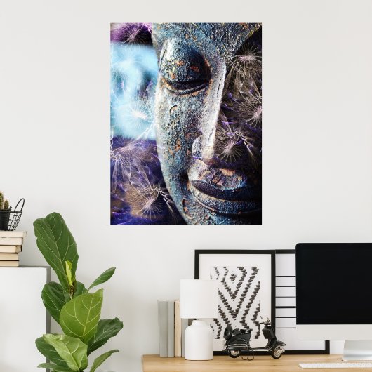 Fractal Buddha Poster (Thuiskantoor)