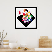 Fractal Bunnies Square Poster (Keuken)