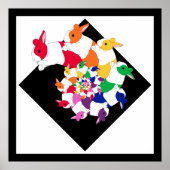 Fractal Bunnies Square Poster (Voorkant)
