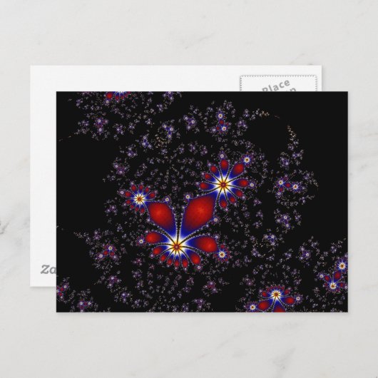 Fractal Burst Briefkaart (Voorkant / Achterkant)