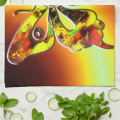 Fractal Butterfly Art 1 keukenhanddoek (Gevouwen)