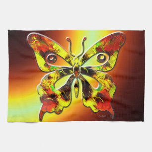 Fractal Butterfly Art 1 keukenhanddoek