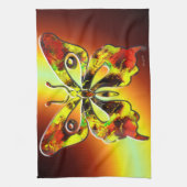 Fractal Butterfly Art 1 keukenhanddoek (Verticaal)