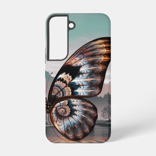 Fractal Butterfly Art Samsung Galaxy Hoesje (Achterkant)