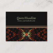 Fractal Butterfly Contact Visitekaartje (Achterkant)