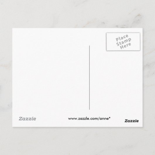 Fractal Butterfly Fantasy Briefkaart (Achterkant)