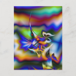 Fractal Butterfly Fantasy Briefkaart
