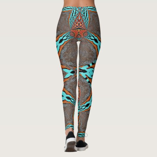 Fractal Butterfly Star of Future Leggings (Achterkant)