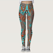Fractal Butterfly Star of Future Leggings (Voorkant)