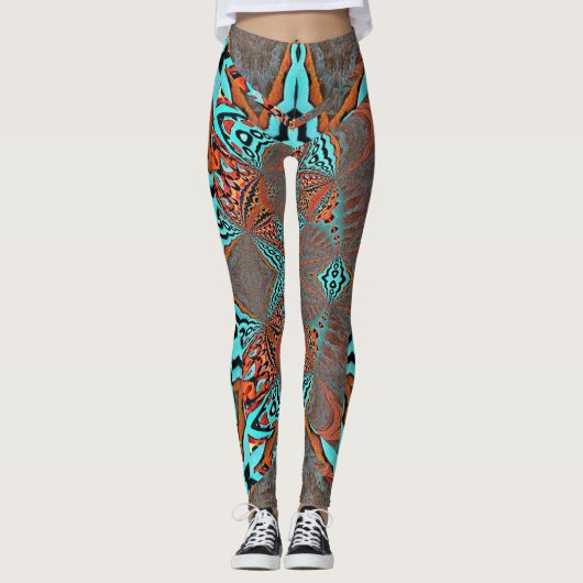 Fractal Butterfly Star of Future Leggings (Voorkant)