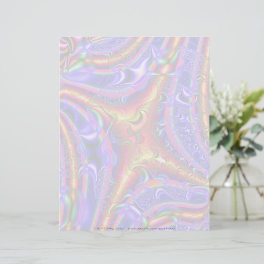 Fractal C~02 Custom Letterhead 02 - 8,5 inch x 11  (Staand voorkant)