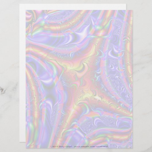 Fractal C~02 Custom Letterhead 02 - 8,5 inch x 11  (Voorkant / Achterkant)