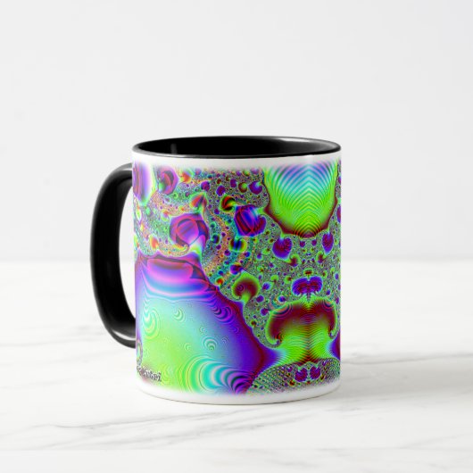 Fractal C~09 Aangepaste Mok (Voorkant links)