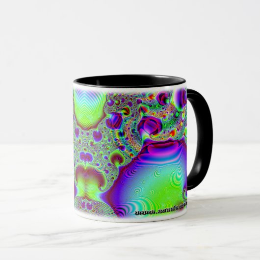 Fractal C~09 Aangepaste Mok (Voorkant rechts)