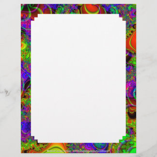 Fractal C~14 Custom Letterhead 01 - 8,5 inch x 11