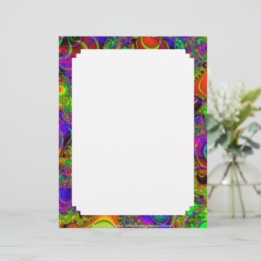 Fractal C~14 Custom Letterhead 01 - 8,5 inch x 11  (Staand voorkant)