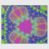 Fractal Cactus Bloom Cadeaupapier (Vlak)