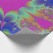 Fractal Cactus Bloom Cadeaupapier (Hoek)