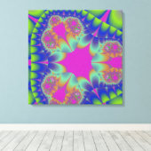 Fractal Cactus Bloom Canvas Afdruk (Insitu (Houten vloer))