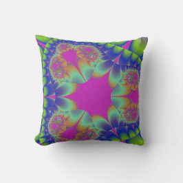 Fractal Cactus Bloom Kussen