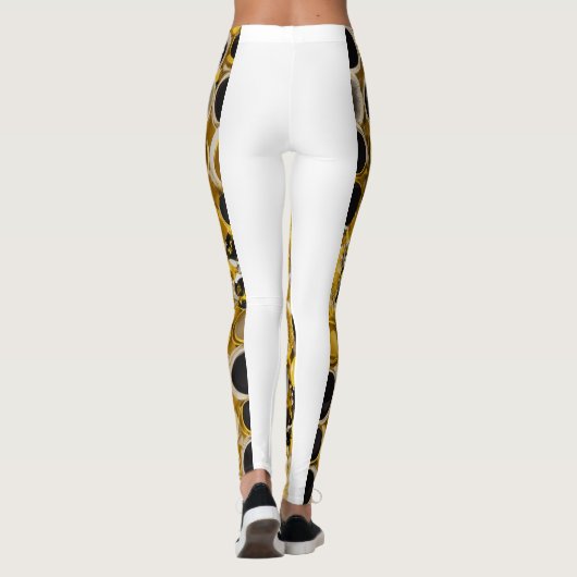 "Fractal caleidoscoop Leggings" Leggings (Achterkant)