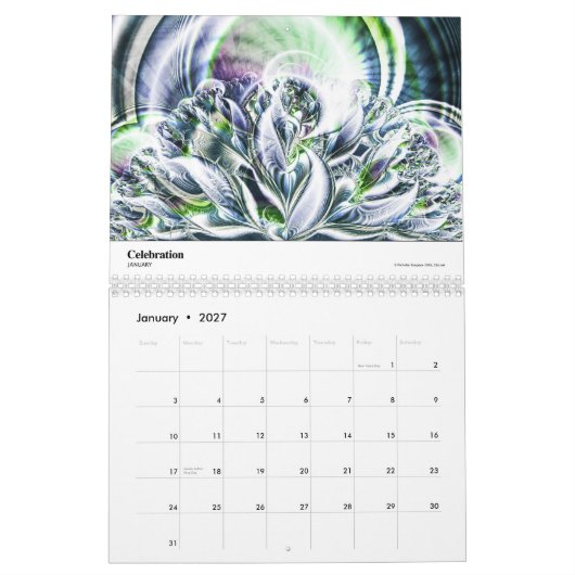 Fractal Calendar V Kalender (Jan 2027)