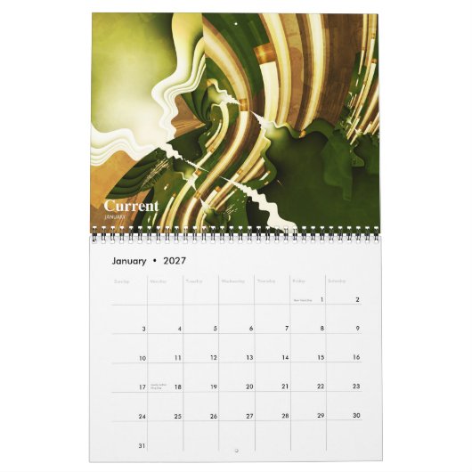 Fractal Calendar VI Kalender (Jan 2027)