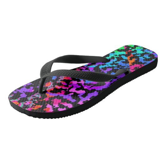 Fractal Camo Pattern Teenslippers (Schuin)
