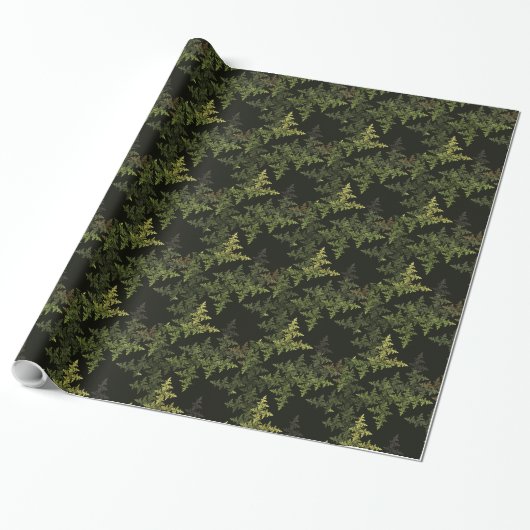 Fractal Camouflage Cadeaupapier (Uitgerold)