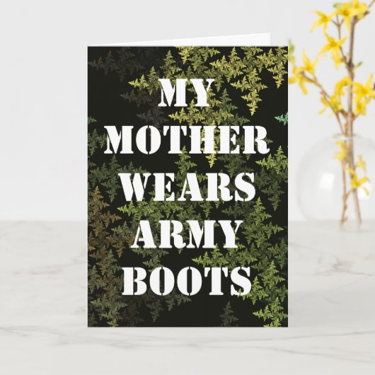 Fractal Camouflage Kaart (Gele Bloem)