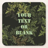 Fractal Camouflage Kartonnen Onderzetters (Voorkant)