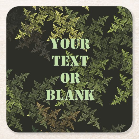 Fractal Camouflage Kartonnen Onderzetters (Voorkant)