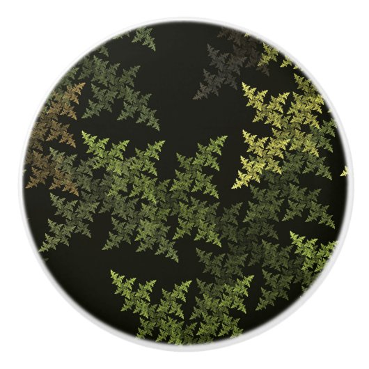 Fractal Camouflage Keramische Knop (Voorkant)