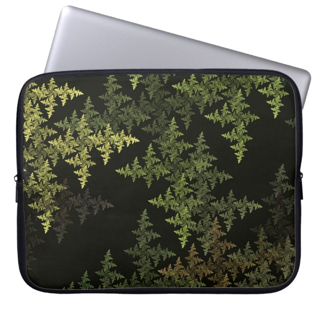 Fractal Camouflage Laptop Sleeve (Voorkant)