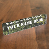 Fractal Camouflage Naambordje (Zijkant)