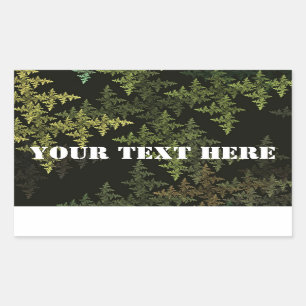Fractal Camouflage Rechthoekige Sticker