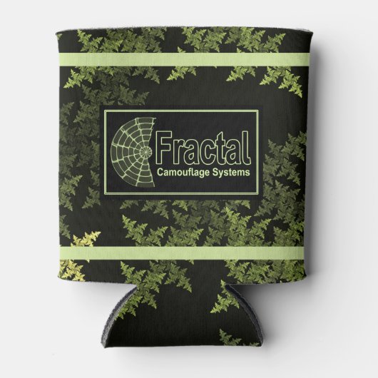 Fractal Camouflage Systems Logo Blikjeskoeler (Voorkant)