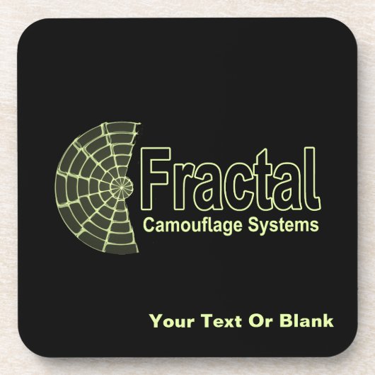 Fractal Camouflage Systems Logo Drankjes Onderzetter (Voorkant)