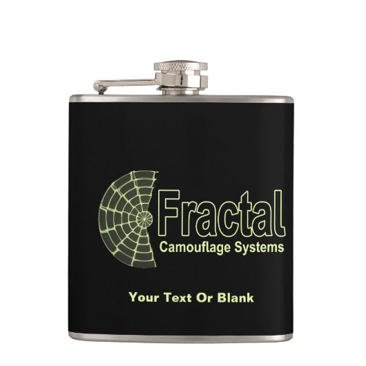 Fractal Camouflage Systems Logo Heupfles (Voorkant)