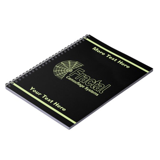 Fractal Camouflage Systems Logo Notitieboek (Linkerzijde)