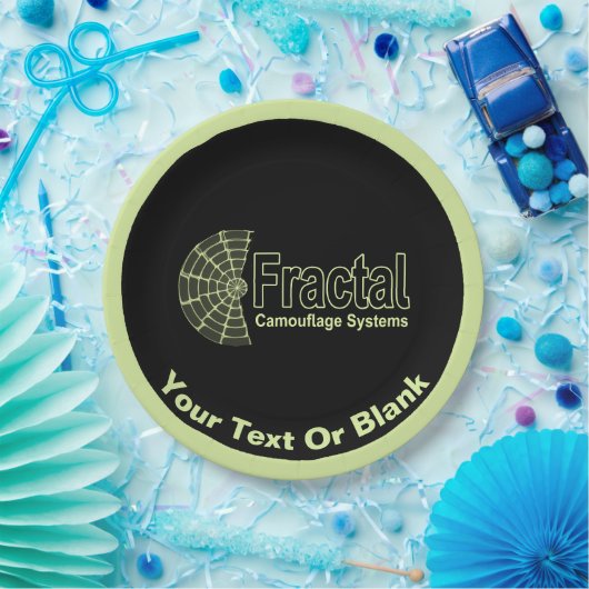 Fractal Camouflage Systems Logo Papieren Bordje (Feest)