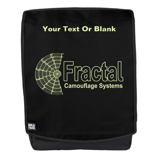 Fractal Camouflage Systems Logo Rugtassen (Voorkant)