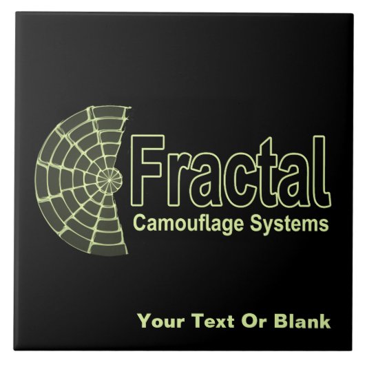 Fractal Camouflage Systems Logo Tegeltje (Voorkant)