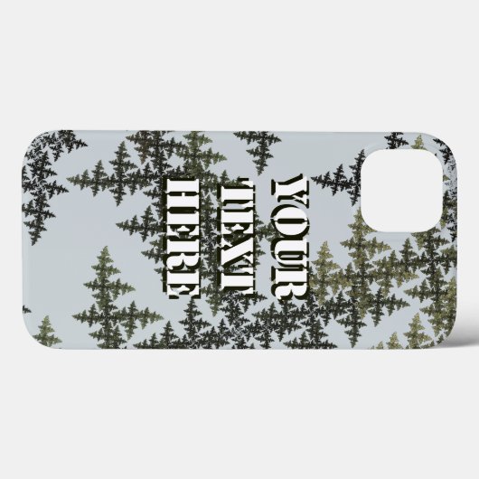 Fractal Camouflage - Winter Case-Mate iPhone Case (Achterkant (horizontaal))