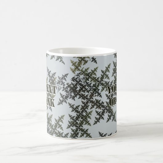 Fractal Camouflage - Winter Koffiemok (Center)