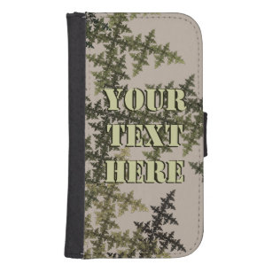 Fractal Camouflage - zomer Galaxy S4 Portemonnee Hoesje