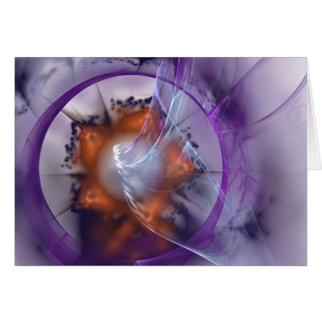 Fractal card paars (Voorkant Horizontaal)